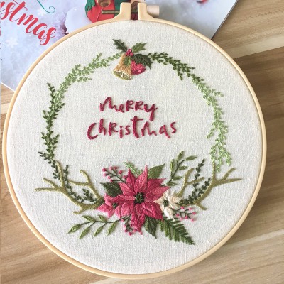 Creative Christmas themed DIY three-dimensional hand embroidery kits for beginners Creative Christmas themed three-dimensional hand embroidery kits for beginners