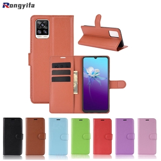 Bao Da Điện Thoại Nắp Lật Có Ngăn Đựng Thẻ Cho Vivo V20 Se Pro Iqo U3 5 X50E 5g 4g