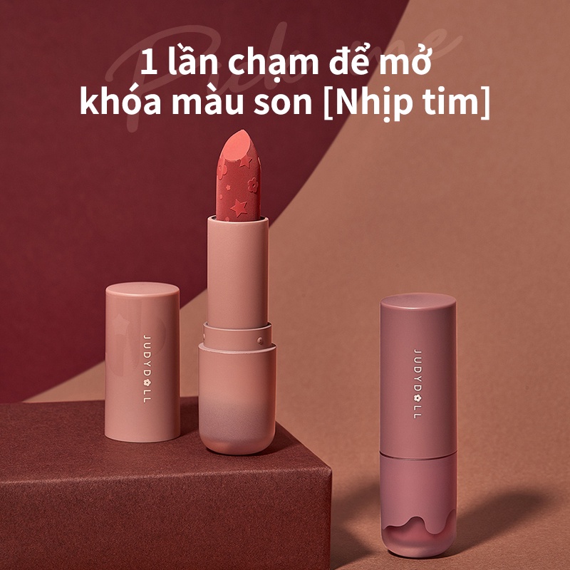 Judydoll hoa cam đàn hồi son môi hoa nhỏ 4g