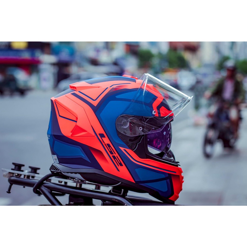 Mũ fullfacce LS2 FF800, nón bảo hiểm trùm đầu 2 kính