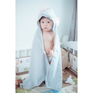 Khăn tắm trẻ em voi hồng