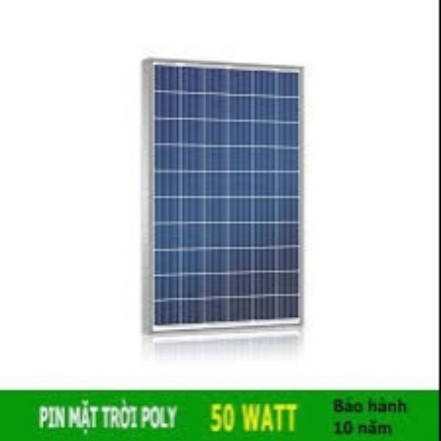 Tấm pin năng lượng mặt trời poly 50w