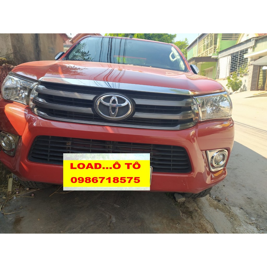 Bộ Ốp Đèn Gầm Xe Toyota Hilux 2018-2019,2020 Mạ crom