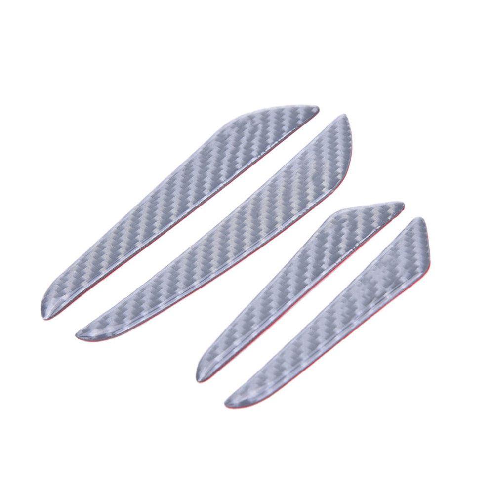 Set 4 Miếng Dán Sợi Carbon Bảo Vệ Mép Cửa Xe Hơi Chống Trầy Xước