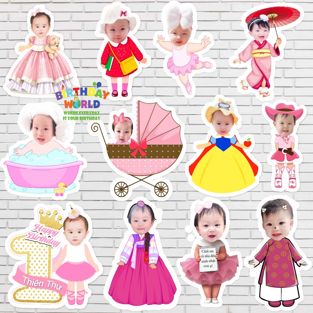 Thiết kế hình chibi cho bé - chọn mẫu theo yêu cầu