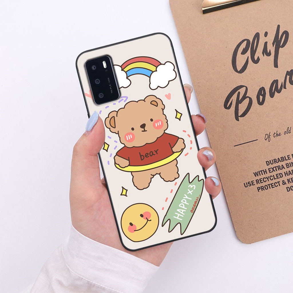Ốp lưng Oppo A16 in hình 3D cute phô mai que,đáng yêu -SIÊU RẺ-CHẤT LƯỢNG CAO
