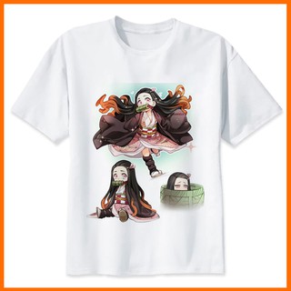 (3 HÌNH) ÁO THUN ANIME NEZUKO NAM NỮ, Có size Trẻ Em, Vải Poly Thái Mặc Mát Co Dãn 4 Chiều, Size Từ 7kg Đến 90kg