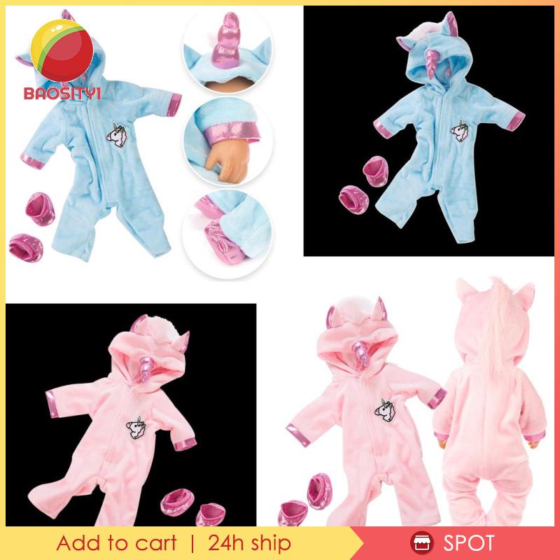 Bộ Đồ Liền Thân Hình Kỳ Lân 18 Inch Dành Cho Búp Bê Mỹ [Baosity1]