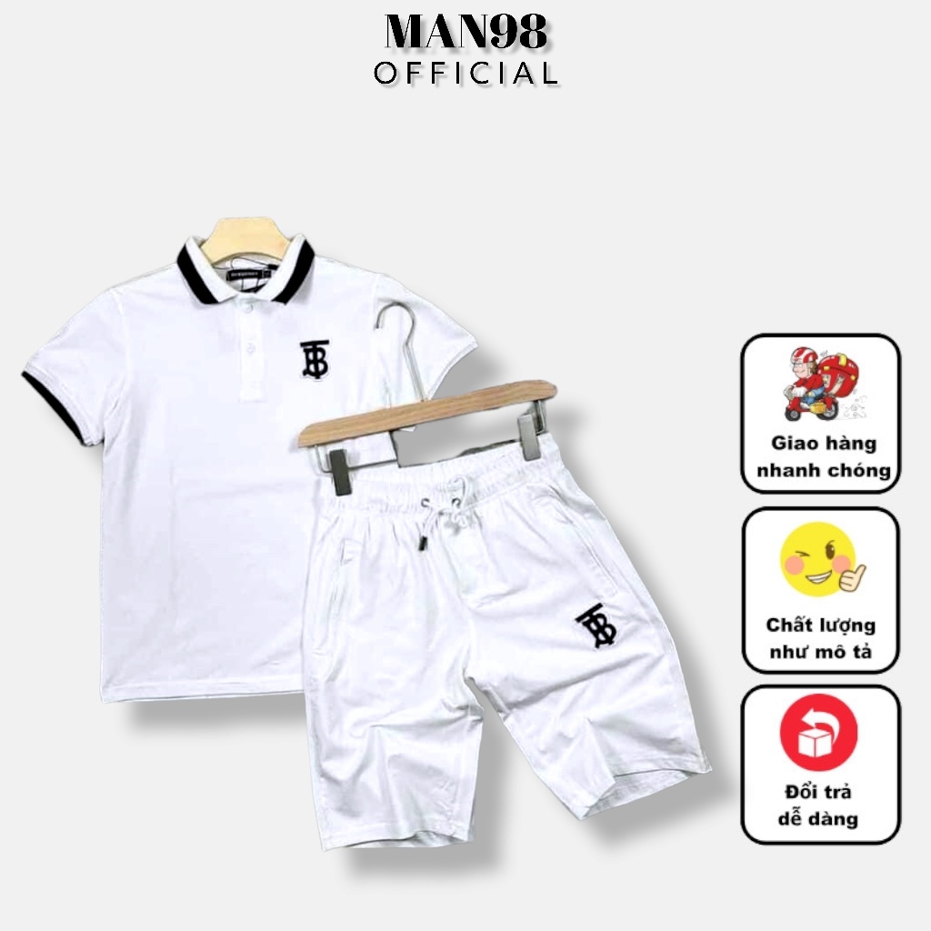 Đồ bộ nam ngắn tay , bộ thể thao nam mùa hè chất thun lạnh có cổ logo B cao cấp B16