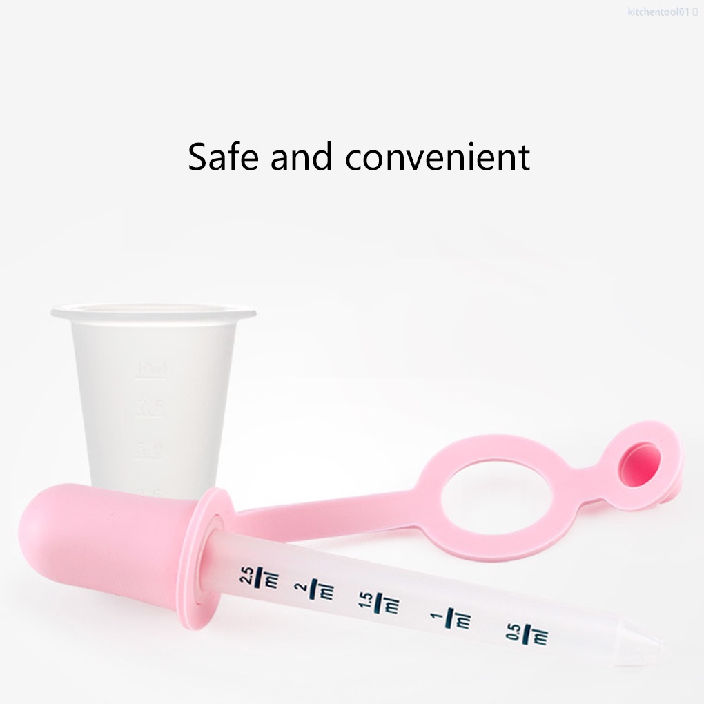 Bộ dụng cụ cho bé uống thuốc kèm ống hút tiện dụng