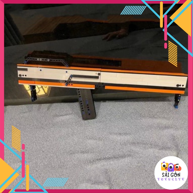 Đồ Chơi Lắp Ráp Kiểu LEGO Mô Hình PUBG Magpul FMG9 Asiimov Với 400+ PCS - Theo Bản Thiết Kế Của Kevin183