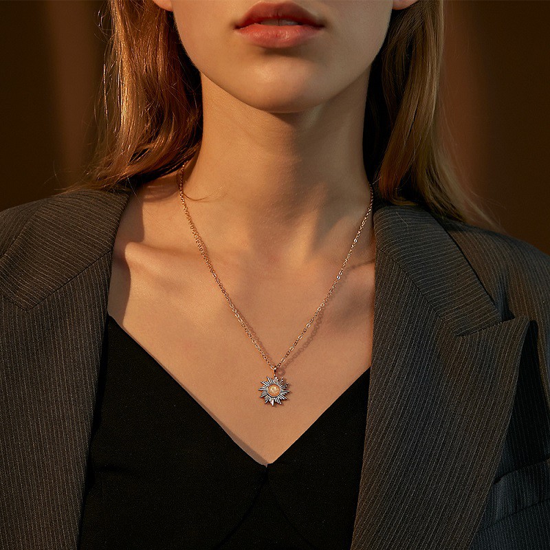 vòng cổ Mặt Hình Mặt Trời Nhỏ Nhắn Dễ Thương