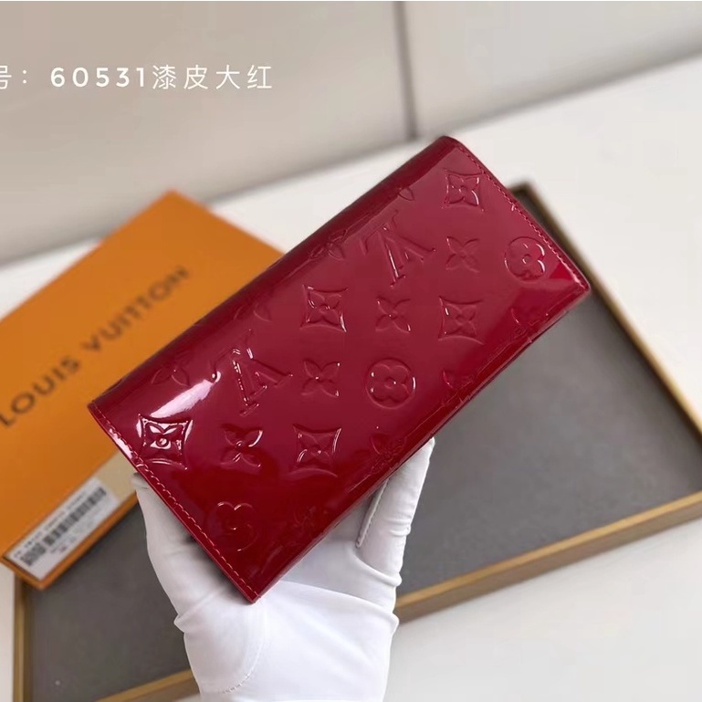 Sẵn sàng giao hàng Ví da dài bằng sáng chế mới của Louis Vuitton LV dành cho nữ có hộp M60531