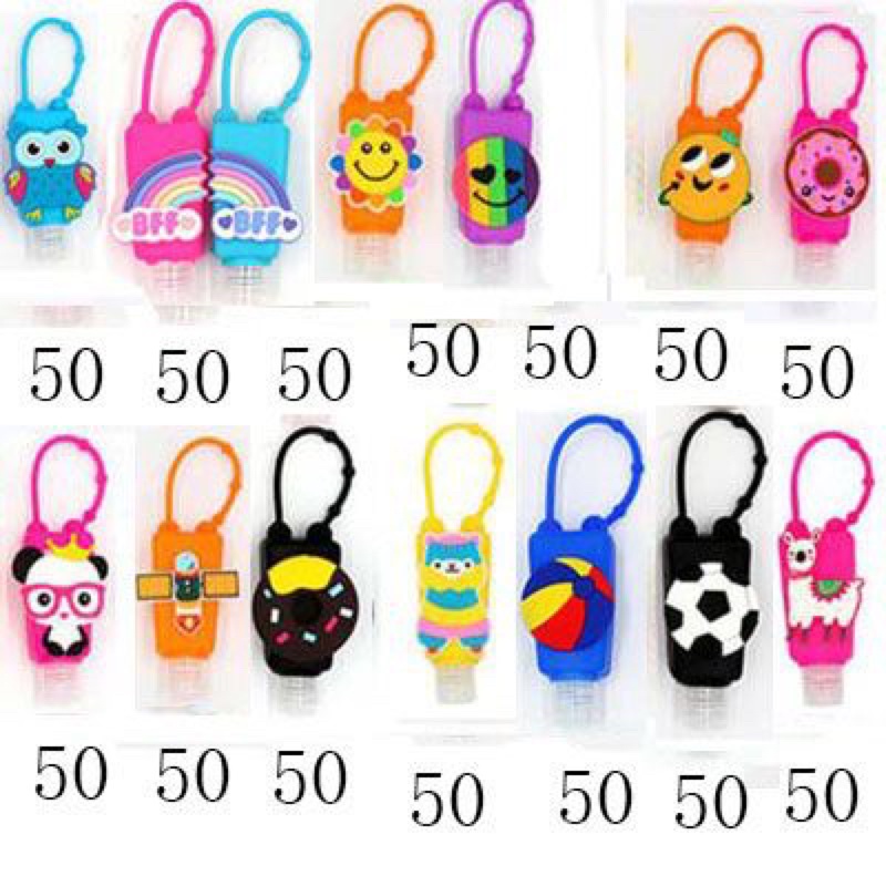 Lọ, Bình Chiết Gel Rửa Tay Khô ,  Hoạ Tiết Hoạt Hình Chứa Được 30 ml