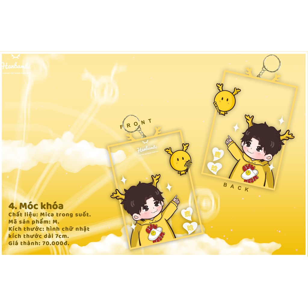 [HanBambi - goods 2020] - Móc khóa arylic epoxy Luhan (in 2 mặt)
