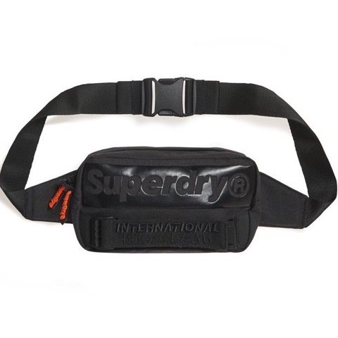 Túi Bao Tử SUPPER DRY CAO CẤP Nam Nữ Thời Trang BumBag Black SDRY - (  Hàng Xịn ) ẢNH VIDEO THẬT