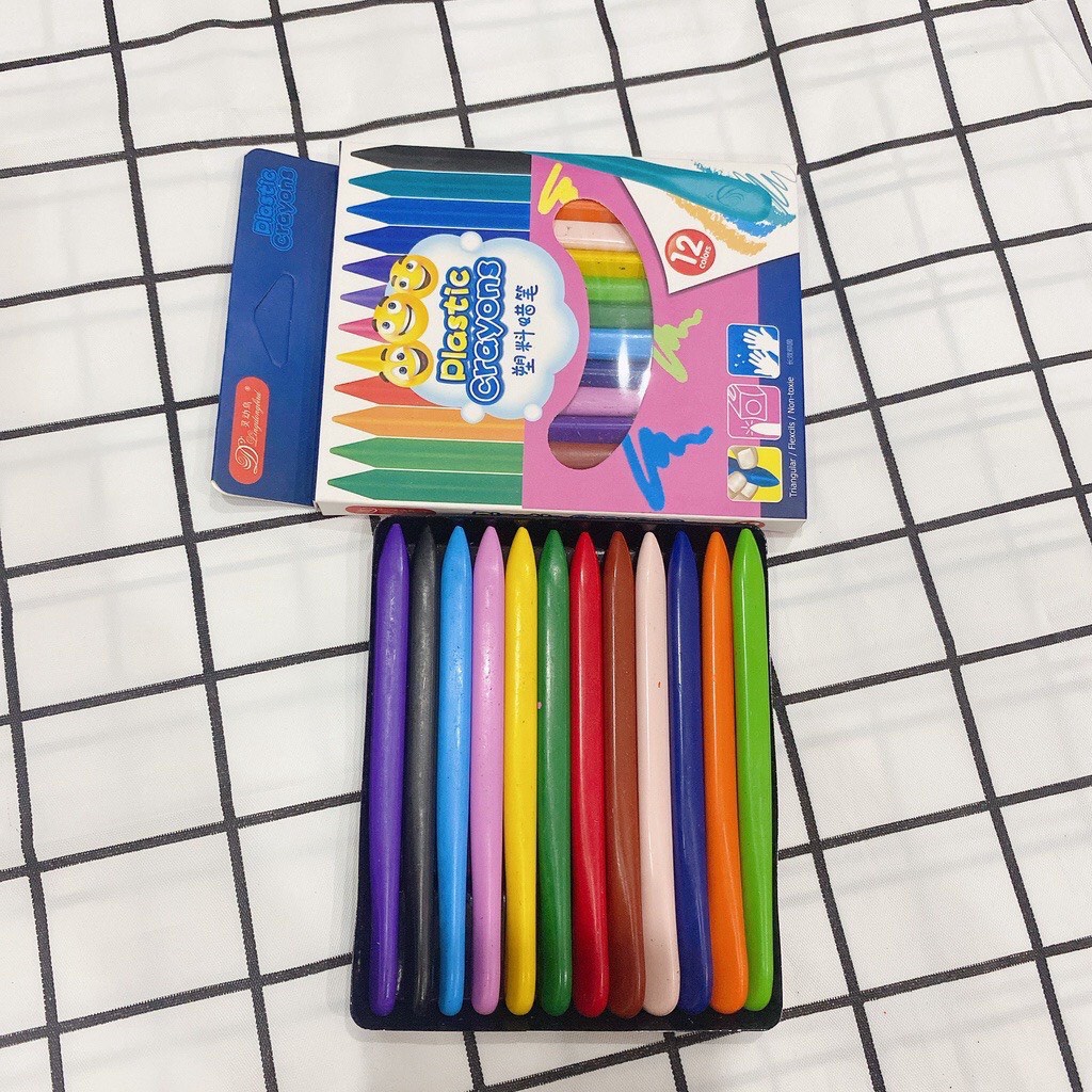 BÚT SÁP MÀU HỮU CƠ 12 - 24 CÂY AN TOÀN CHO BÉ YÊU TẬP VẼ