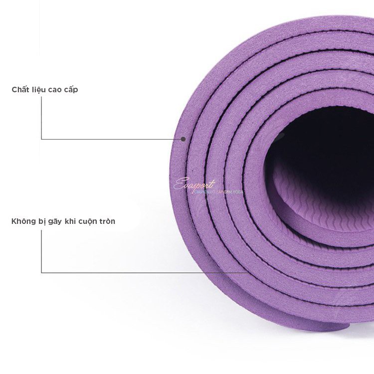 Thảm Định Tuyến TPE Tập Yoga, Gym, Thể Thao 6mm Cao Cấp Siêu Bền