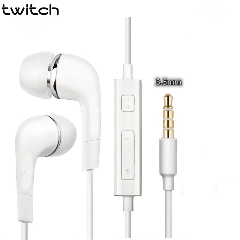 Tai nghe nhét tai thể thao Twitch J5 jack 3.5mm có micro âm thanh stereo sống động