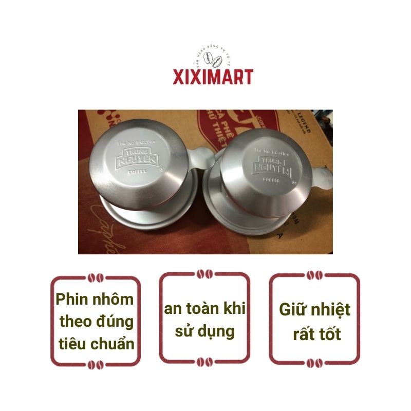 Phin nhôm Trung Nguyên pha cà phê 170ml pha 1ly cà phê Xiximart