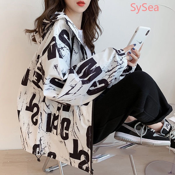 Áo Khoác Chống Nắng In Chữ Thời Trang Mùa Hè Cho Nữ