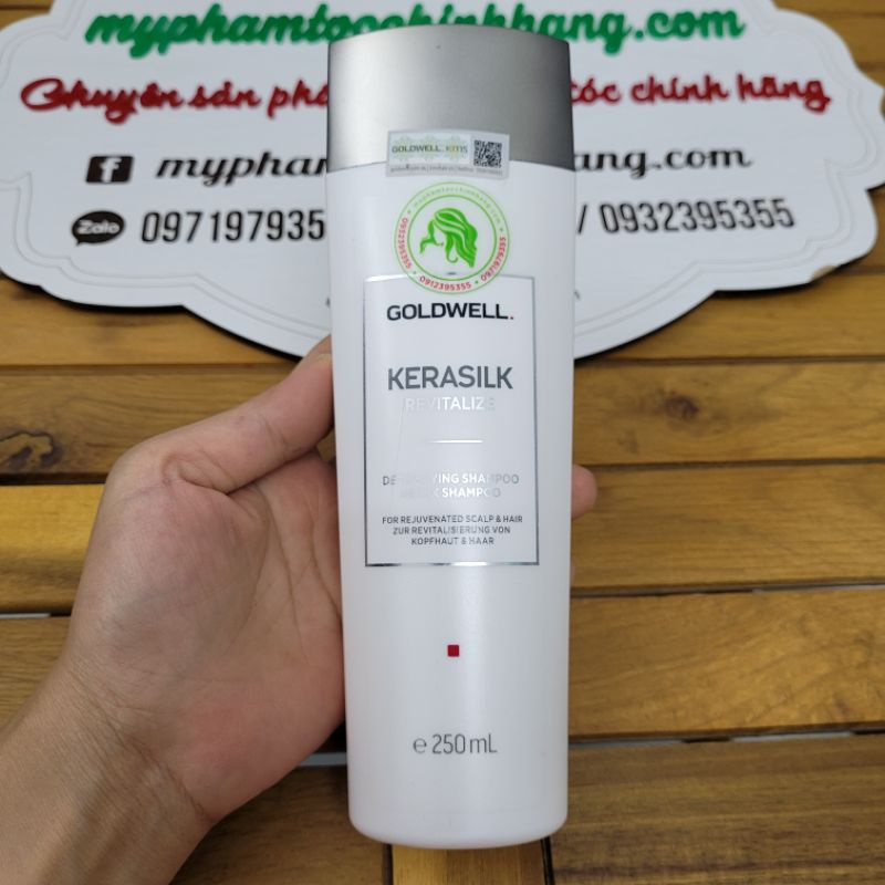 DẦU GỘI GOLDWELL THẢI ĐỘC KERASILK DETOXIFYING 250ML