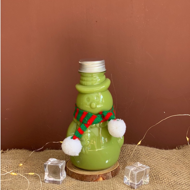 Chai Nhựa PET Nhân Vật Cao Cấp Hình Người Tuyết 400 ML Cho Mùa Noen - Gia dụng Hương Giang