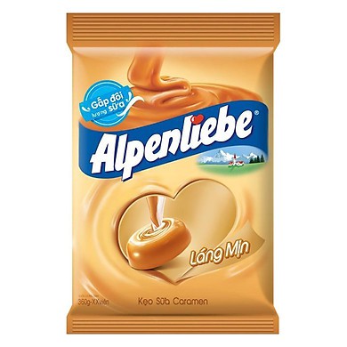 Kẹo sữa caramen/ kem dâu Alpenliebe (gói 119g - 40 viên)