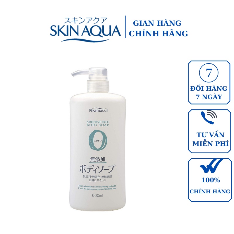 Sữa tắm Pharmaact 600ml 100% chiết xuất thảo mộc tự nhiên không chất phụ gia