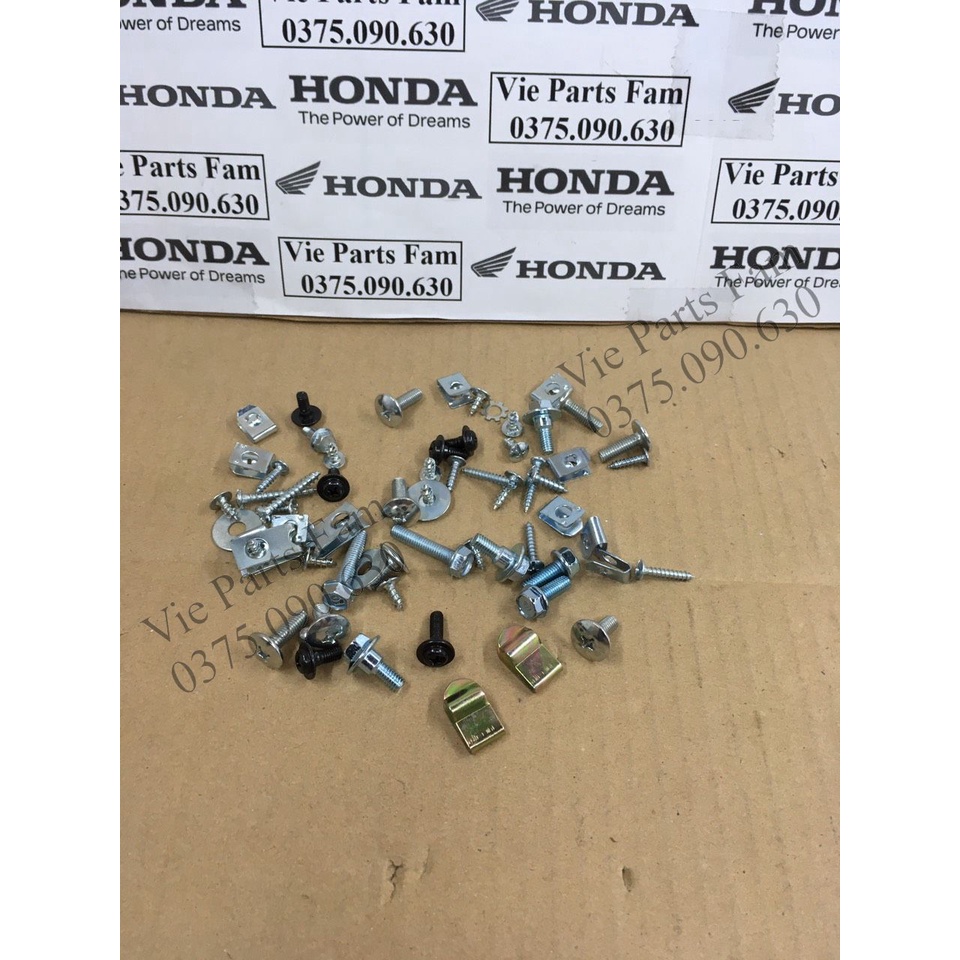 Bộ ốc dàn áo Wave nhỏ 2 bóng đời đầu, Wave ZX