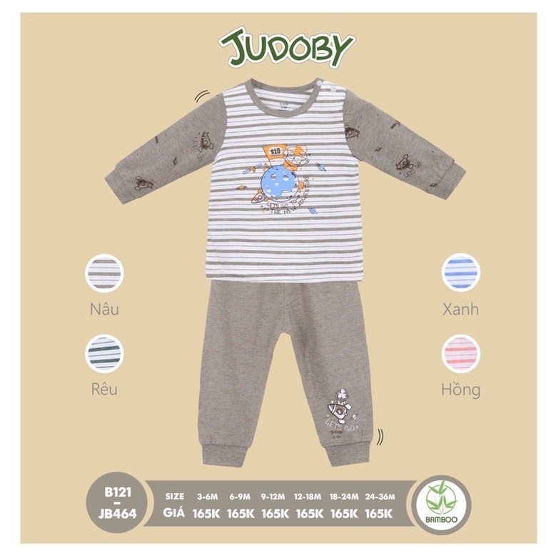Bộ quần áo dài tay Judoby hoạ tiết kẻ