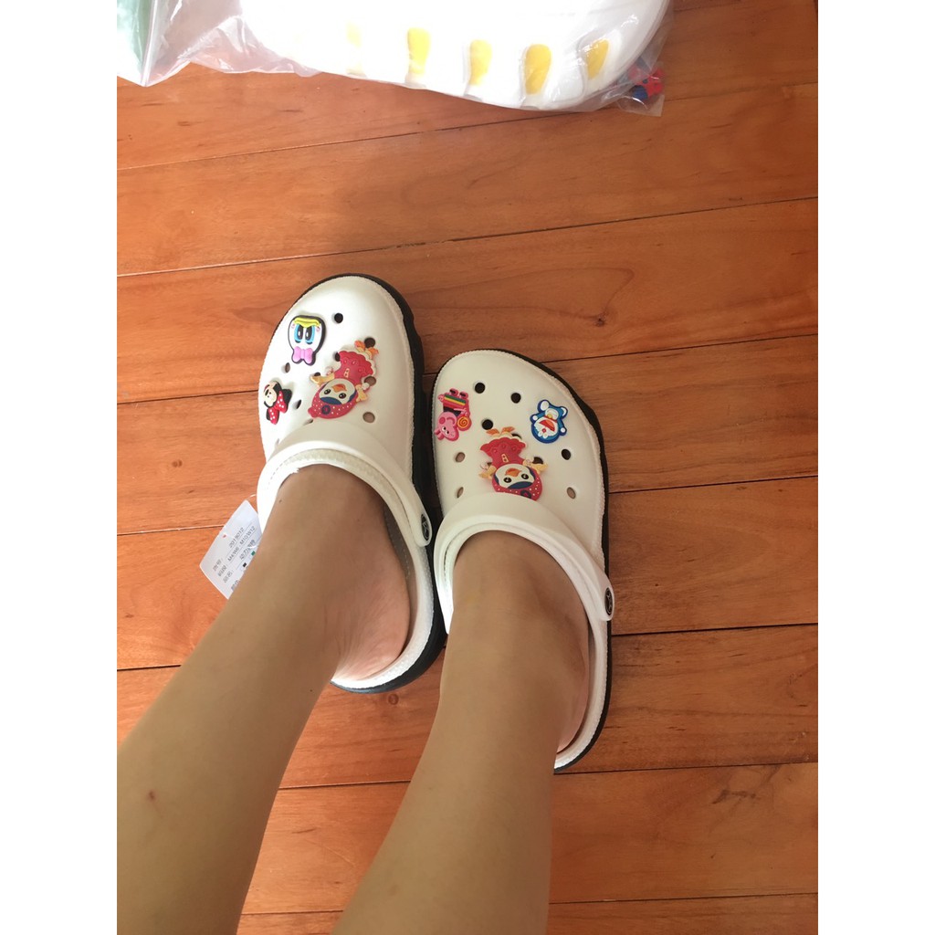 Dép sục cross cá đôi nam nữ siêu cute siêu hot tặng 10 ticker