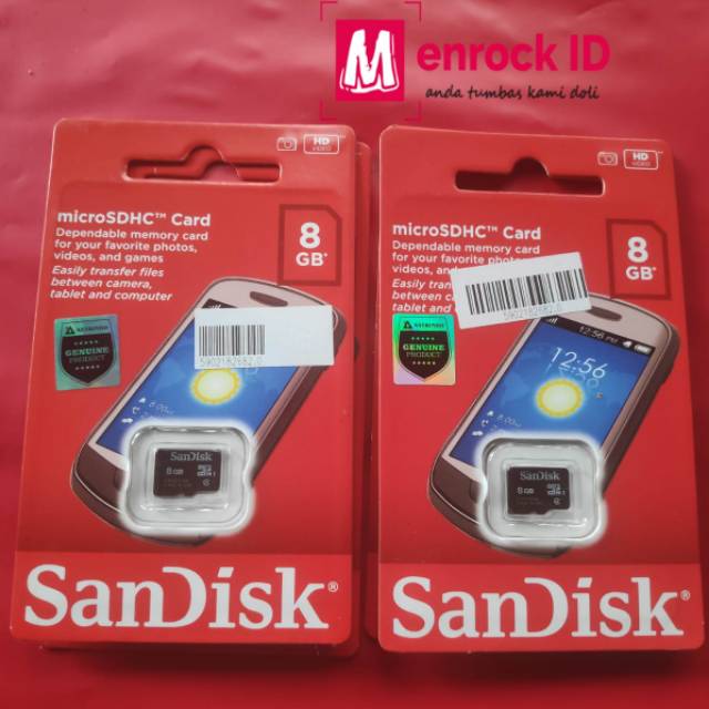 Thẻ Nhớ Micro Sd Microsdhc 8gb Class 4 Hiệu Sandisk