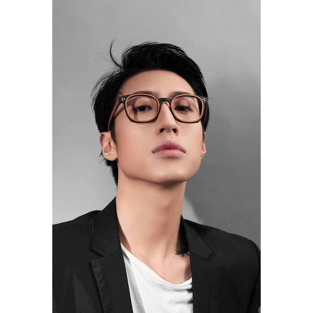 Kính râm full gọng gỗ Miniwood Square 1 thời trang, dáng độc lạ