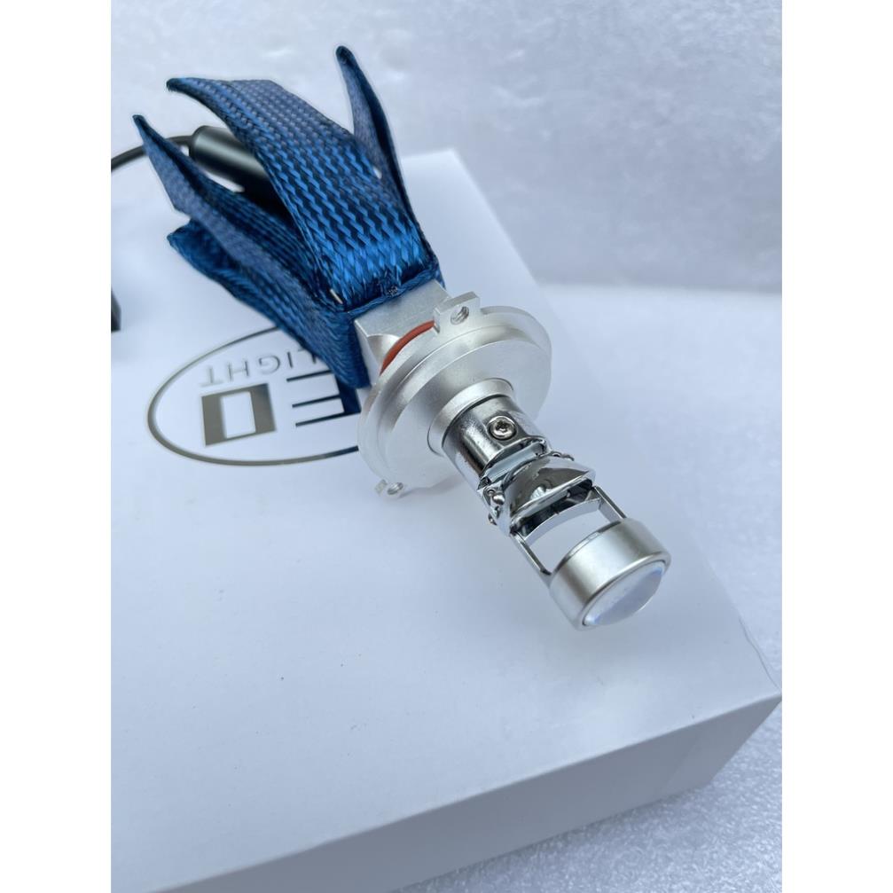 Đèn led bi cầu mini M8 TÍ HON Dây Tản Nhiệt chân drean, H7, H4