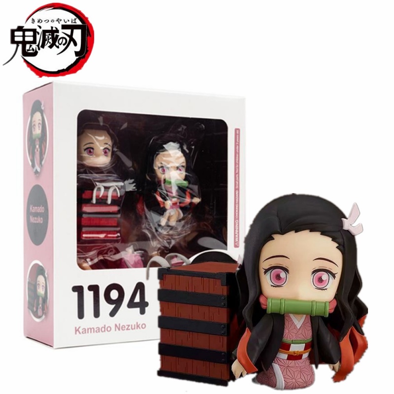 Mô hình nhân vật Nezuko dễ thương trong phim hoạt hình Demon Slayer 1194 100mm