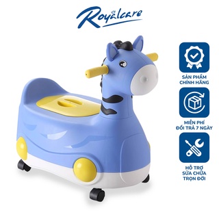 Bô vệ sinh cho bé hình thú có bánh xe 2 trong 1 Royalcare 8828