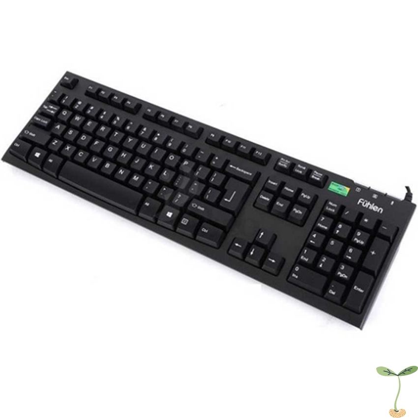 Bàn phím Fuhlen L411 fullsize Đen huyền thoại, hàng chính hãng bảo hành 2 năm, siêu bền