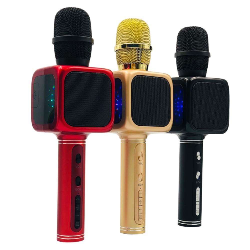 Micro karaoke bluetooth YS 61 - đèn led - âm thanh Loa siêu hay - thay đổi giọng nói