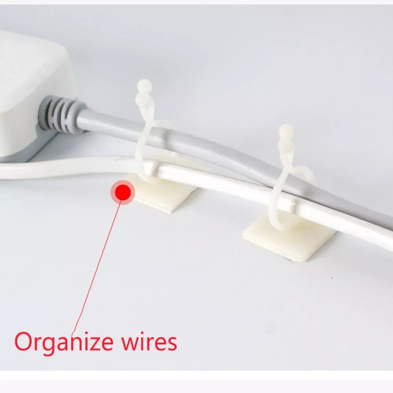 Bộ 10 móc giữ cây keo dán tường tiện dụng