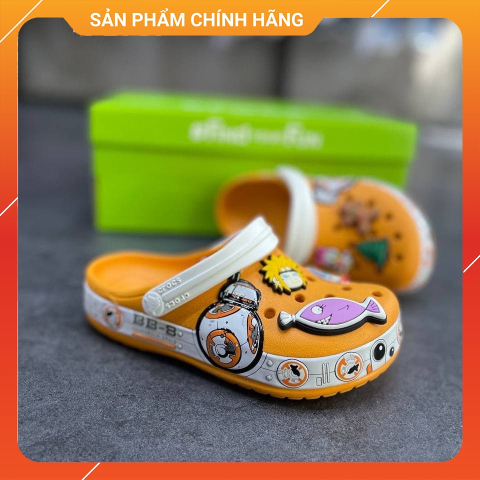 CFB - Dép Trẻ Em Star War Cam Size 24 Đến 35 (C7 - J3), Tặng 6 jitbitz NGẪU NHIÊN