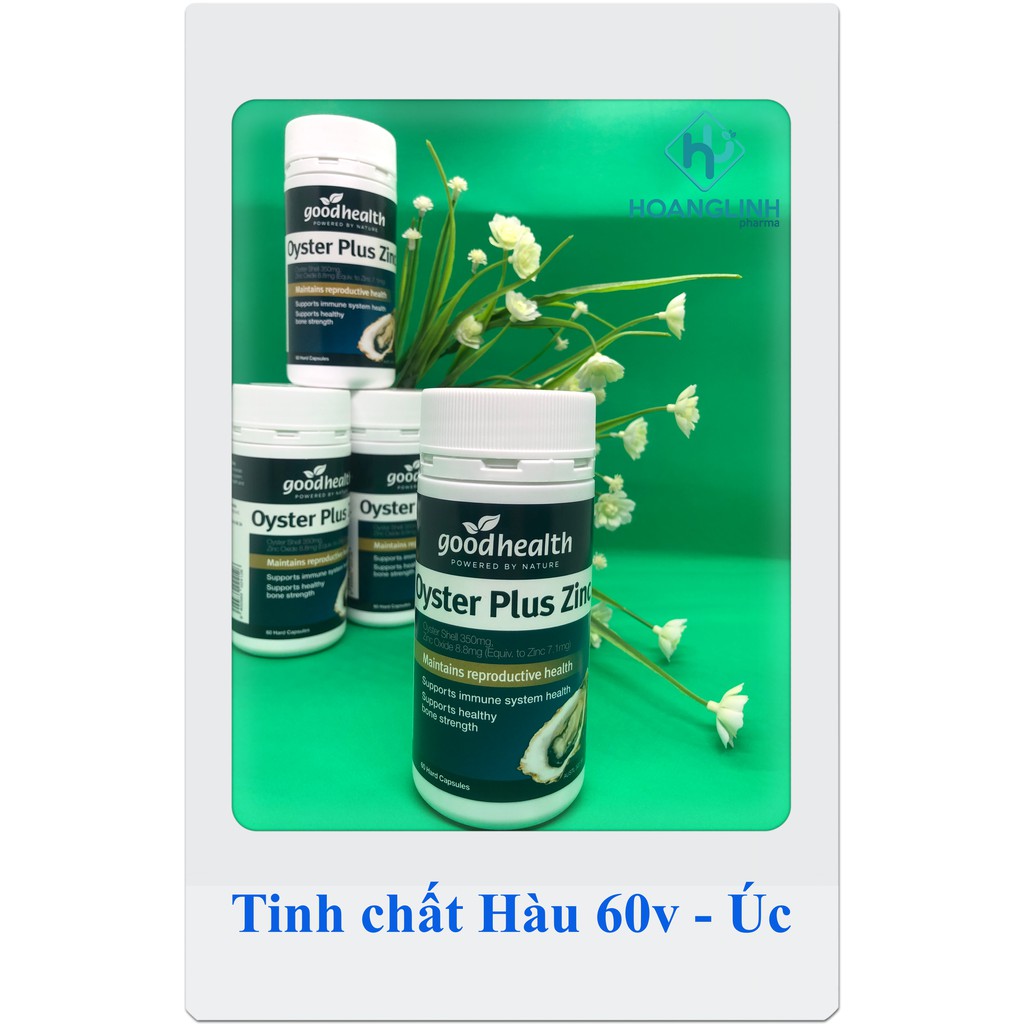 Tinh chất hàu Úc Oyster Plus Zinc Goodhealth 60v