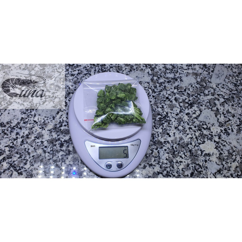 Rau Spinach sấy khô thức ăn giàu dinh dưỡng cho cá tép cảnh