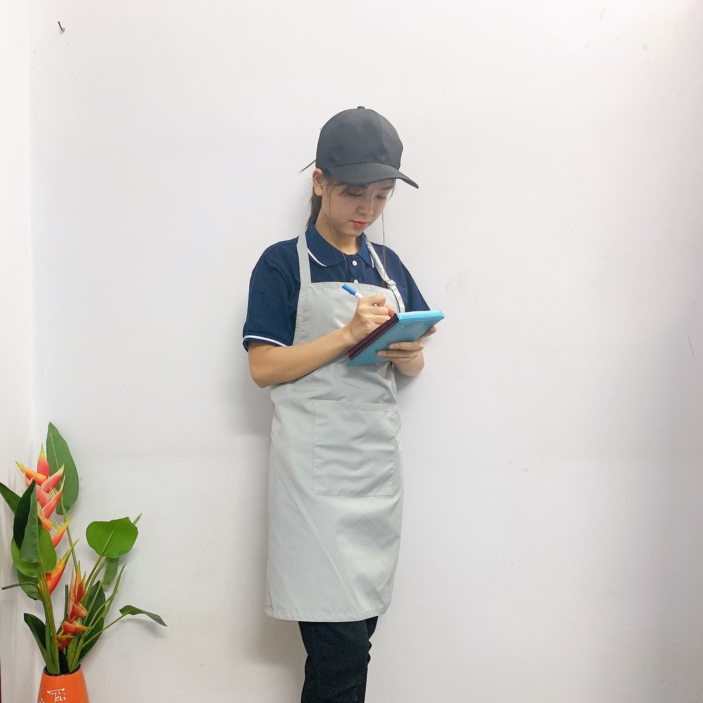 Tạp Dề Vải Dù Chống Nước, Chống Thấm Đủ Màu Phục Vụ Nhà Hàng Và Pha Chế Cafe