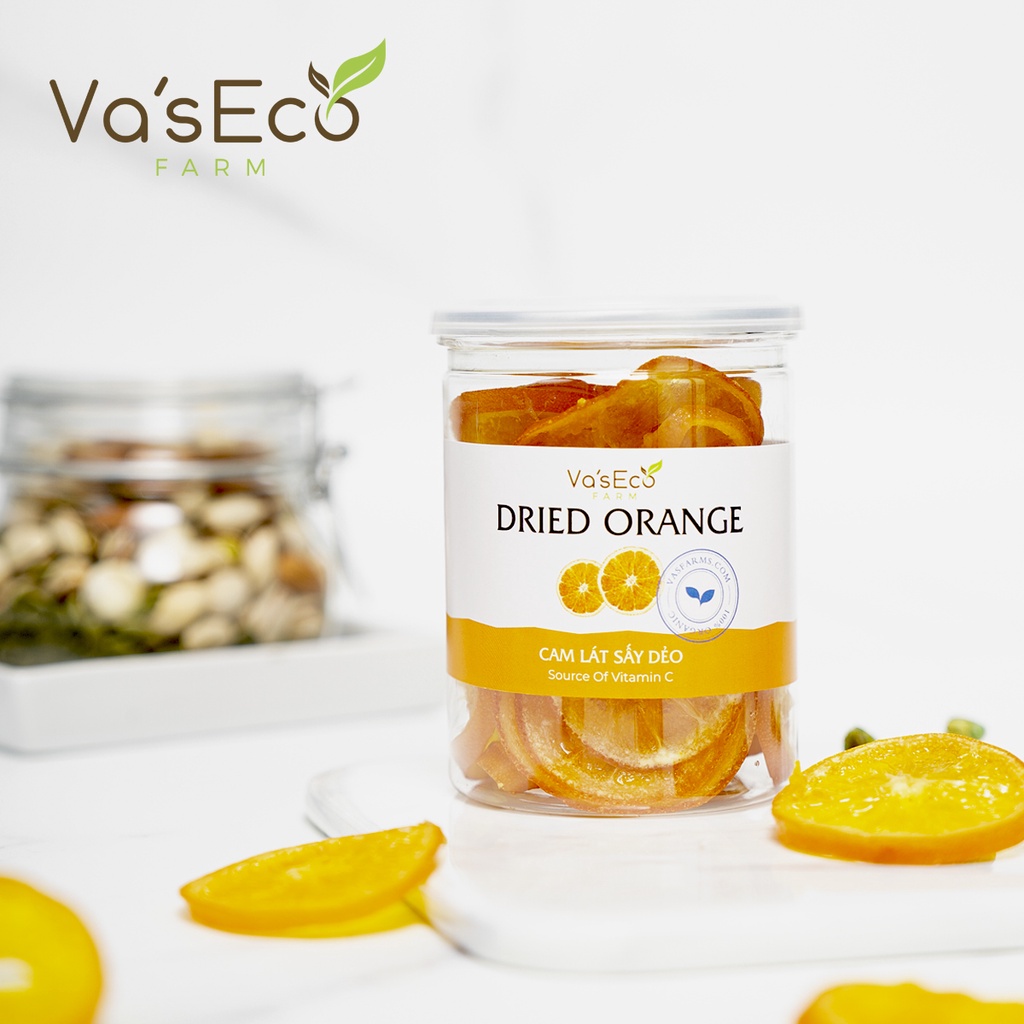 Cam lát sấy dẻo hộp 250g Va'sEco Farm