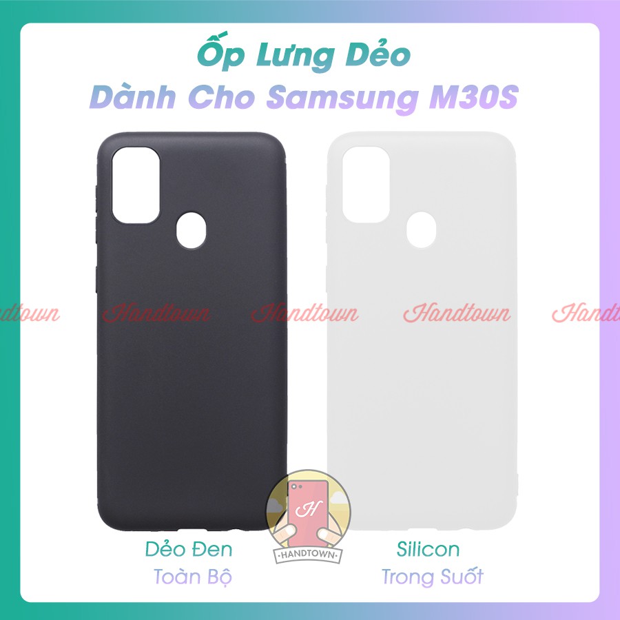 Ốp lưng Samsung Galaxy M30s dẻo đen và trong suốt chống ố