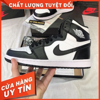 Giày jordan cao cổ đen trắng, giày jordan đen trắng, jordan siêu cấp