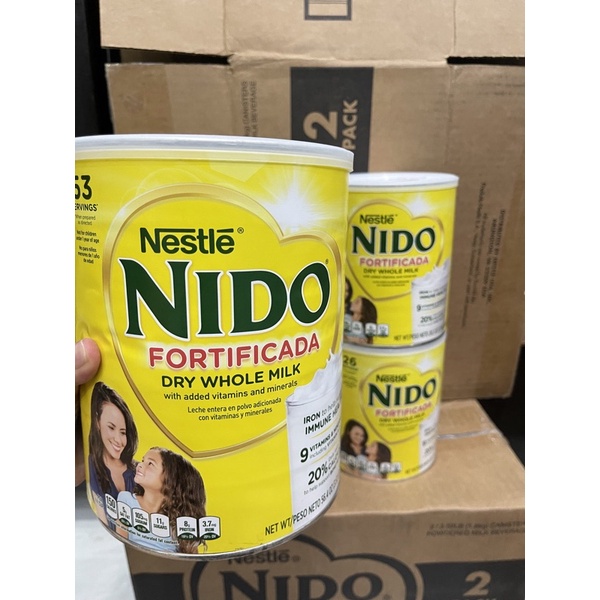Sữa bột Nestlé NIDO nguyên kem Fortificada 1.6kg/2.2 kg