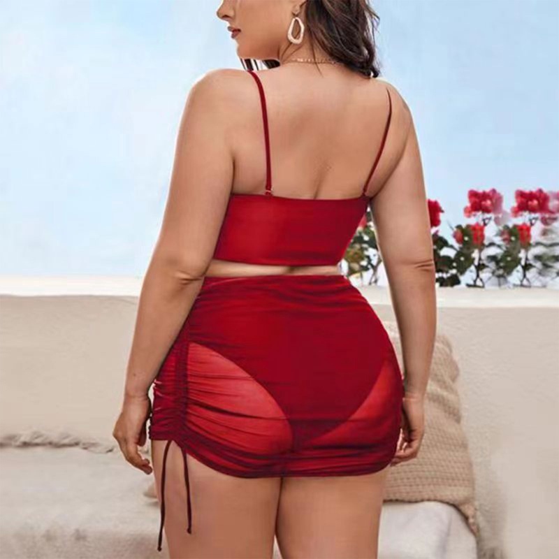 Bộ Đồ Bơi Bikini Lưng Cao Cỡ Lớn Thời Trang Quyến Rũ Cho Nữ