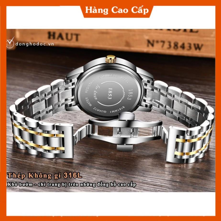 ĐỒNG HỒ NAM RỒNG VÀNG KÍNH TRÁNG SAPPHIRE - ĐỒNG HỒ PHONG THỦY - DÂY THÉP ĐÚC ĐẶT CAO CẤP | BigBuy360 - bigbuy360.vn